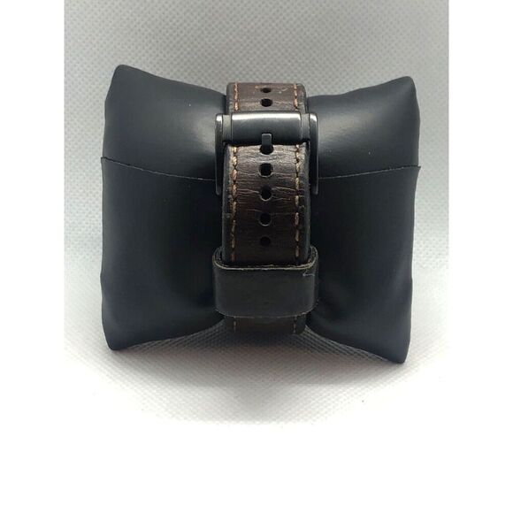 Fossil Q NDW1 Men's Brown Leather Analog Cream Dial Quartz Genuine Watch BP161 - Picture 4 of 10